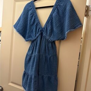 Chic Blue Denim Mini Dress